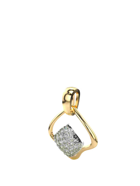 VALANOVA Women 14 Kt Yellow Gold Lab Grown Diamond Pendant - Image 2