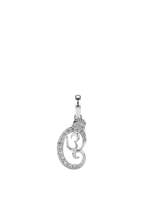 VALANOVA 18K White Gold Certified 0.18Ct Lab Grown Diamond Pendant