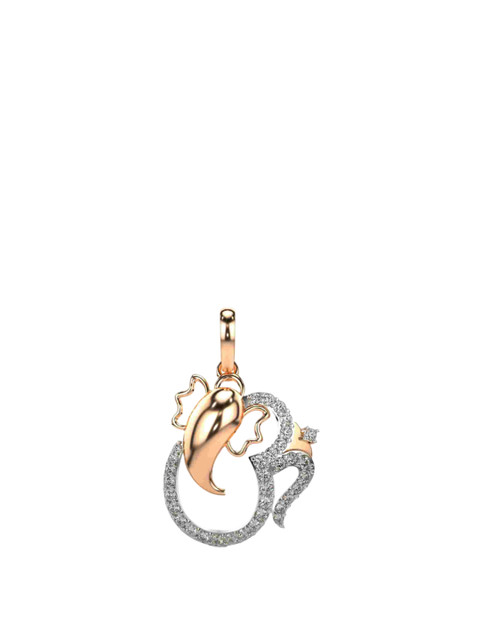 VALANOVA Women Hallmarked 14K Lab Grown Rose Gold Pendant