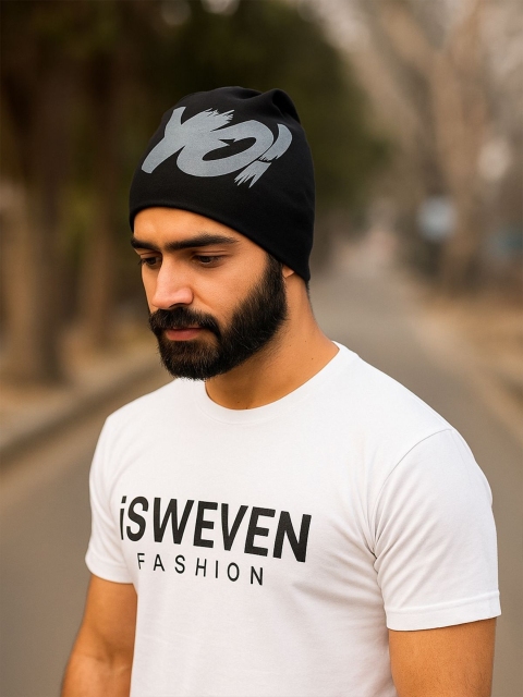 iSWEVEN Unisex Printed Beanie - Image 2