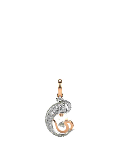 VALANOVA Women 18 Kt Rose Gold Lab Grown Diamond Pendant