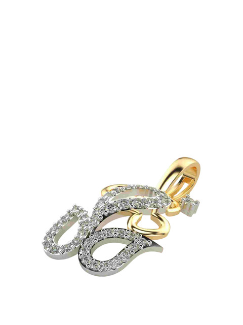 VALANOVA 18K Yellow Gold Plated 0.27 Ct Lab Grown Diamond Pendant - Image 3