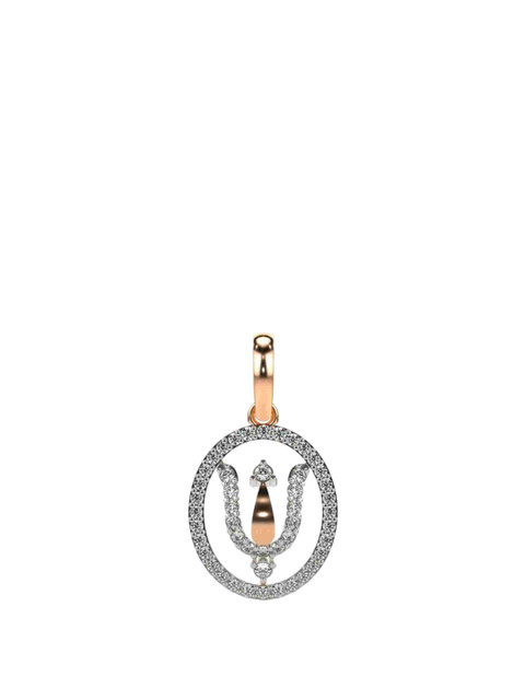 VALANOVA 18K Rose Gold Plated 0.29 Ct Lab Grown Diamond Pendant