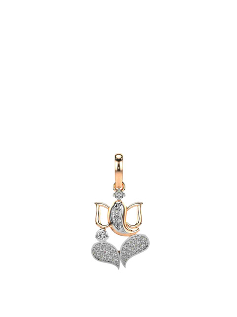 VALANOVA 18K Rose Gold Plated 0.22Ct Lab Grown Diamond Pendant