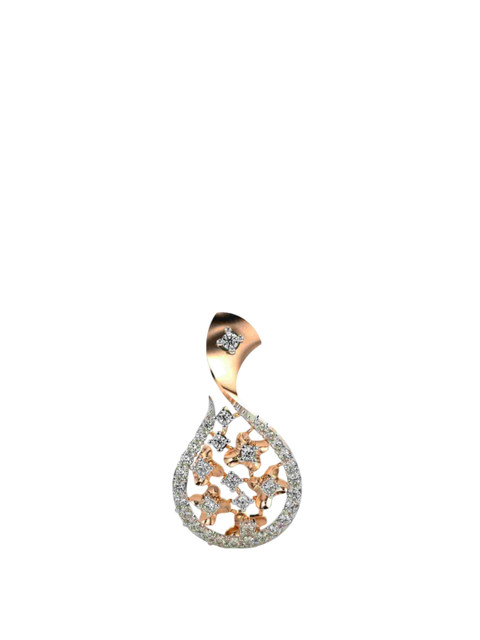 VALANOVA Women 14 Kt Gold Lab Grown Diamond Pendant