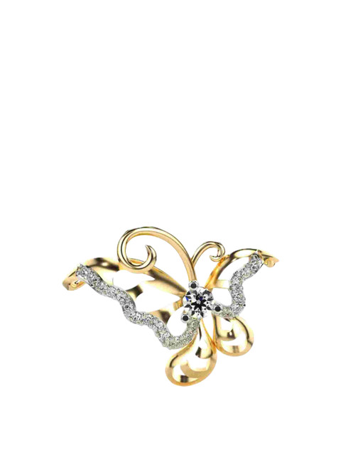 VALANOVA Women 14 Kt Yellow Gold Lab Grown Diamond Pendant