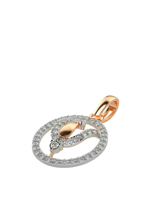 VALANOVA 18K Rose Gold Plated 0.29 Ct Lab Grown Diamond Pendant - Image 3