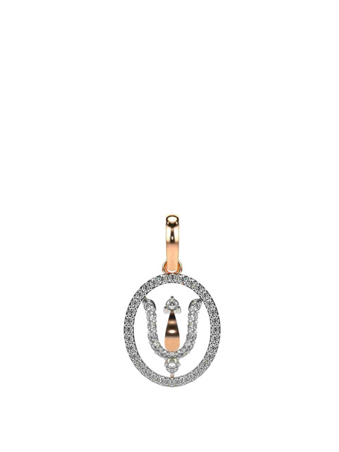 VALANOVA Women Rose Gold 0.92gm Lab Grown Pendant