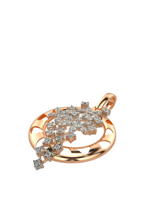 VALANOVA 18K Rose Gold Certified 0.25Ct Lab Grown Diamond Pendant - Image 2