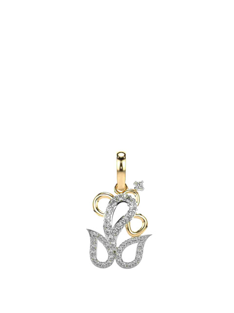VALANOVA 18K Yellow Gold Plated 0.27 Ct Lab Grown Diamond Pendant