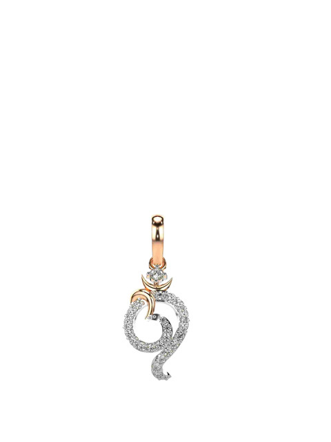 VALANOVA Women 18 Kt Rose Gold Lab Grown Pendant