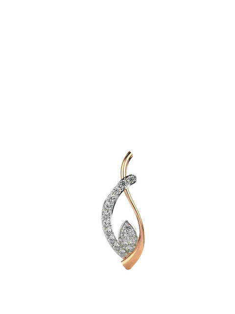 VALANOVA Women 14 Kt Rose Gold Lab Grown Diamond Pendant
