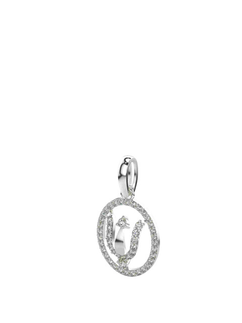 VALANOVA Women 18 Kt White Gold Lab Grown Pendant - Image 2