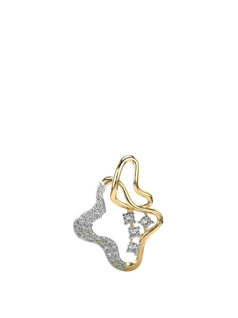 VALANOVA 14K Yellow Gold Plated 0.31 Ct Lab Grown Diamond Pendant