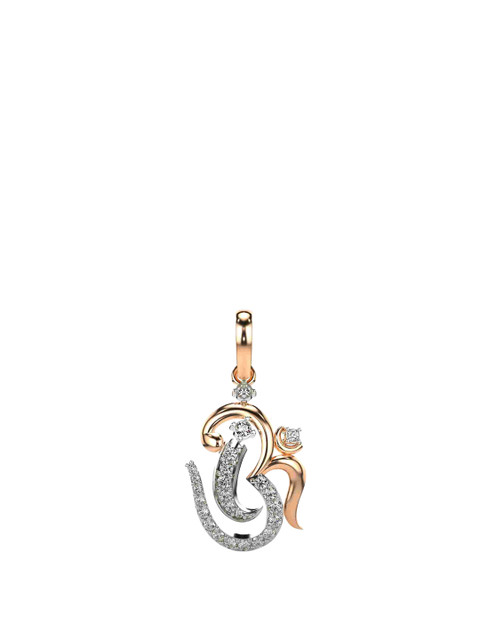 VALANOVA 18K Rose Gold Plated 0.21Ct Lab Grown Diamond Pendant