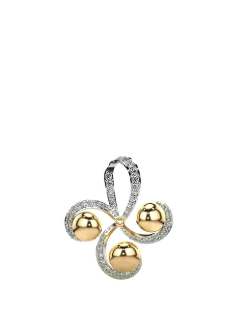 VALANOVA Women 14 Kt Gold Certified Lab Grown Diamond Pendant