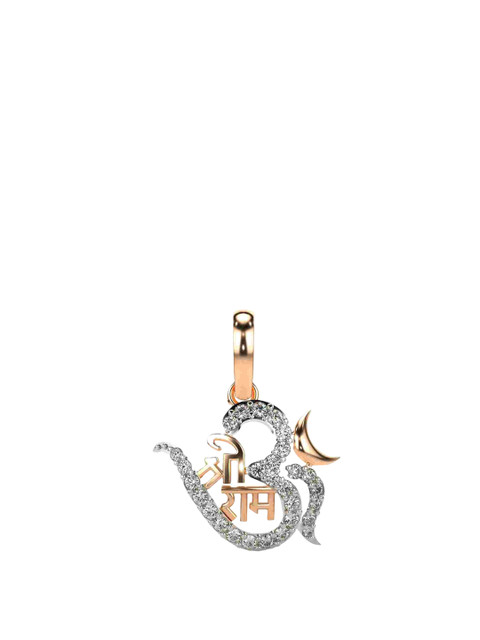 VALANOVA Women 18 Kt Rose Gold Lab Grown Diamond Pendant