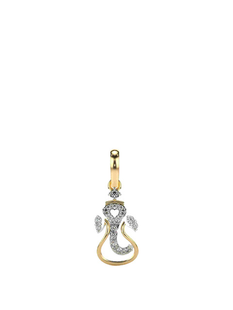VALANOVA 14K Yellow Gold Plated 0.21 Ct Lab Grown Diamond Pendant