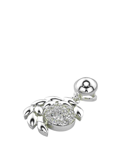 VALANOVA Women Hallmarked 14K White Gold & Certified Lab Grown Diamond Pendant - Image 3