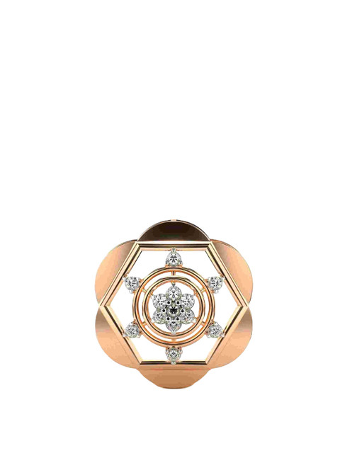 VALANOVA 18K Rose Gold Plated 0.22 Ct Lab Grown Diamond Pendant