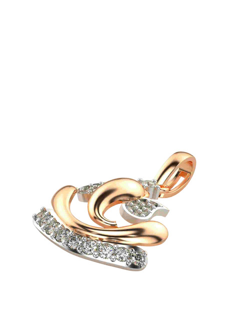 VALANOVA 18K Rose Gold Certified 0.20Ct Lab Grown Diamond Pendant - Image 3