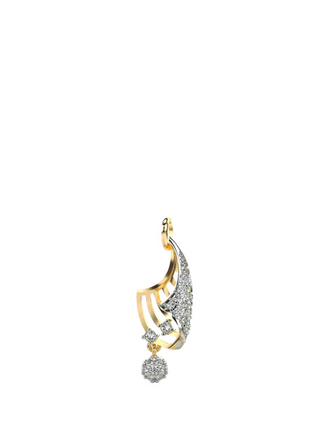 VALANOVA Women 18K Gold Lab Grown Diamond 0.19 CT Pendent 1.22 gm