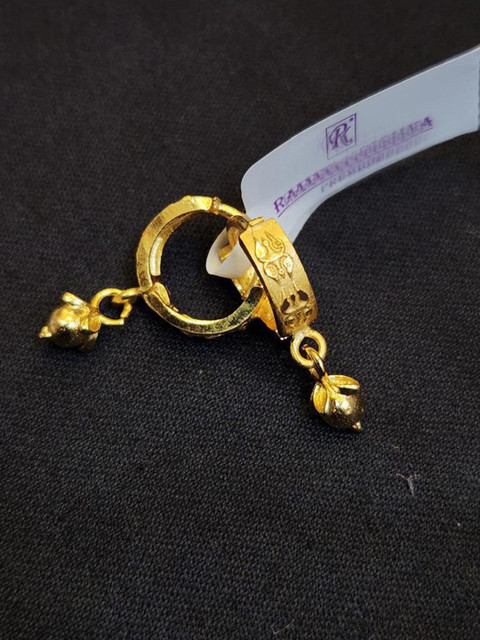 Anshenterpris Gold-Plated Circular Hoop Earrings