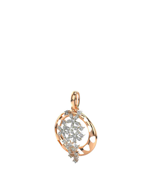 VALANOVA 18K Rose Gold Certified 0.25Ct Lab Grown Diamond Pendant - Image 3