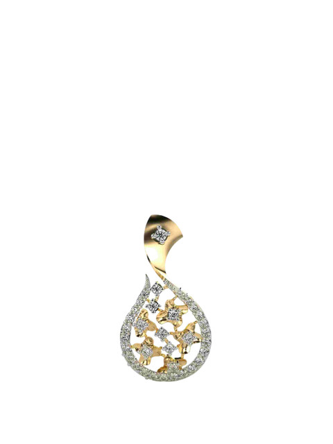 VALANOVA Women 18Kt Yellow Gold Lab Grown Diamond Pendant