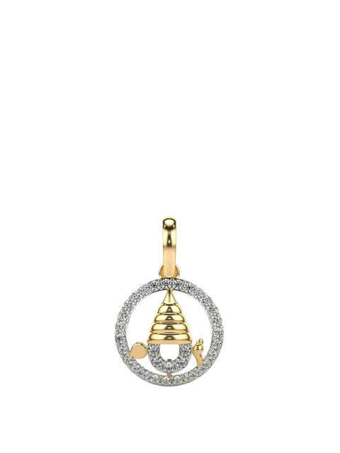 VALANOVA Women 18K Yellow Gold & Lab Grown Diamond Pendant