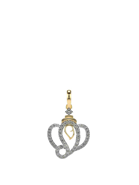 VALANOVA 18K Yellow Gold 0.41 Ct Lab Grown Diamond Pendant