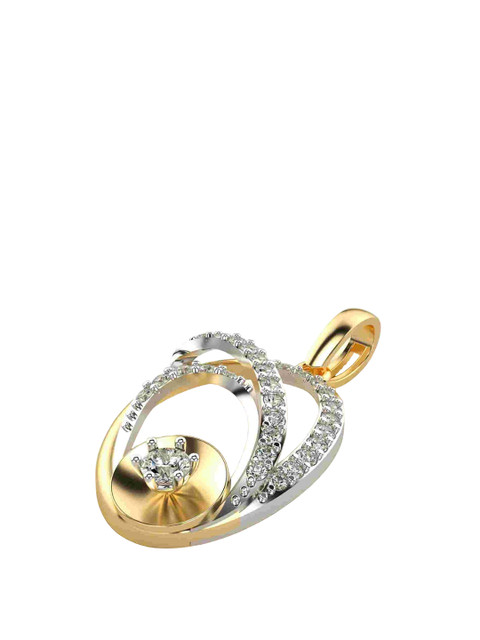 VALANOVA 18K Yellow Gold 0.29 Ct Lab Grown Diamond Pendant - Image 3