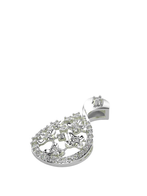 VALANOVA Women 14K Lab Grown Diamond 0.30 CTs Pendent 1.62 gm - Image 3