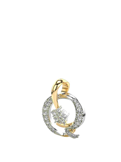 VALANOVA Women Hallmarked 14K Yellow Gold & Certified Lab Grown Diamond 0.40cts Pendant - Image 2