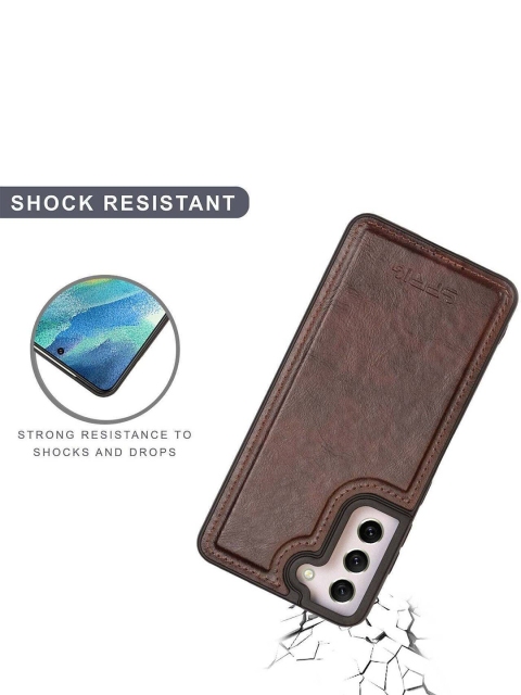 SPRIG Glossy Leather Back Cover for Samsung Galaxy S22 Plus - Image 2