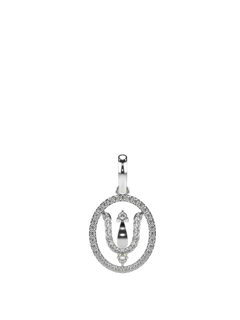VALANOVA Women 18 Kt White Gold Lab Grown Pendant