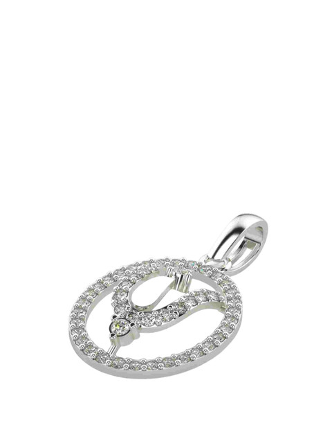 VALANOVA Women 18 Kt White Gold Lab Grown Pendant - Image 3