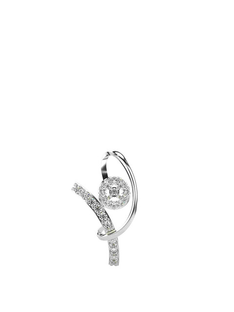 VALANOVA Women 18K White Gold & Certified Lab Grown 0.16cts Diamond Pendant - Image 2