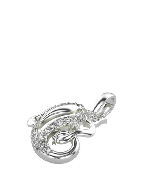 VALANOVA Women 14K White Gold & Certified Lab Grown Pendant - Image 3