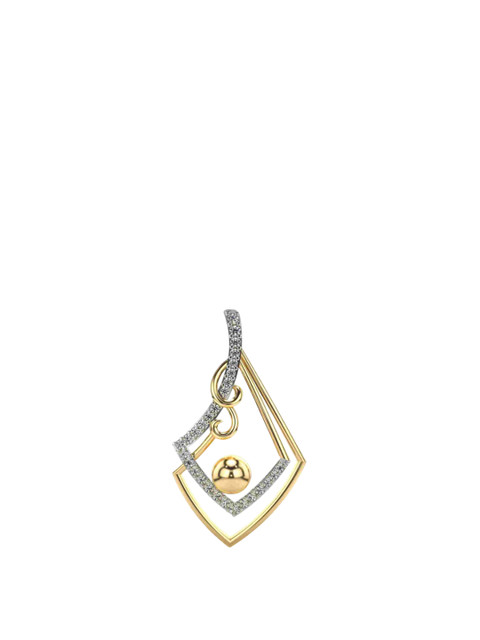 VALANOVA Women 14K Yellow Gold & Certified Lab Grown Diamond Pendant - Image 2