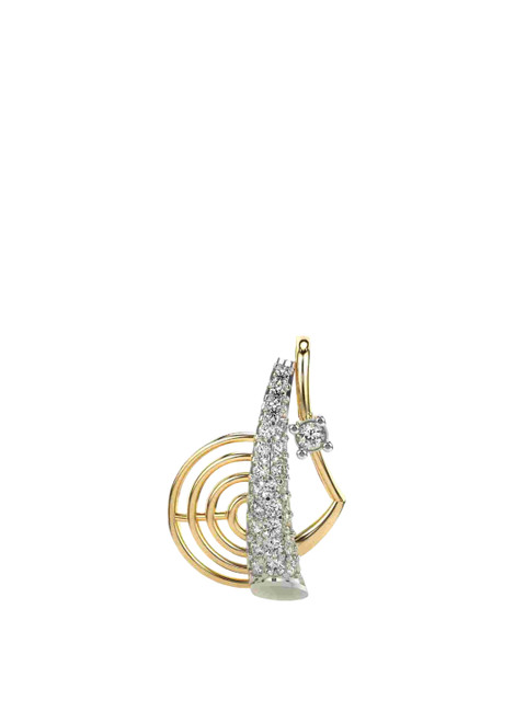 VALANOVA Women 18K Yellow Gold & Certified Lab Grown Diamond Pendant