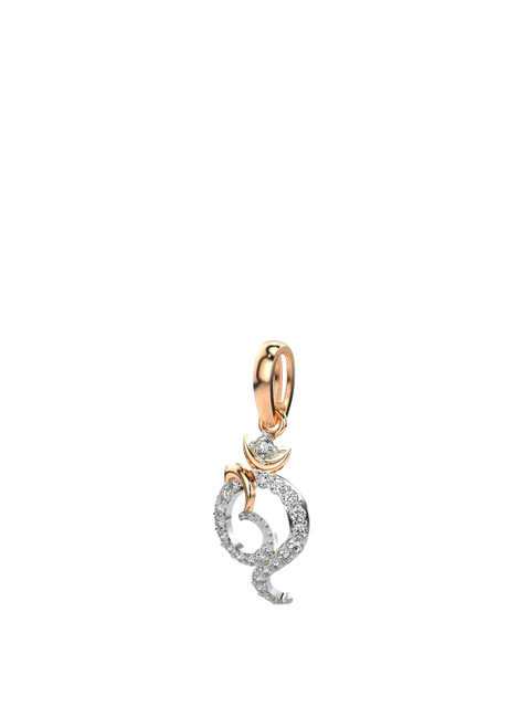 VALANOVA Women 18 Kt Rose Gold 0.17CT Lab Grown Pendant