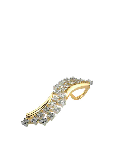 VALANOVA 14K Yellow Gold Plated 0.21 Ct Lab Grown Diamond Pendant - Image 3