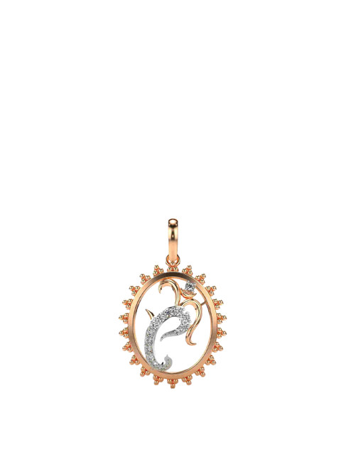 VALANOVA Women Rose Gold Lab Grown Pendant