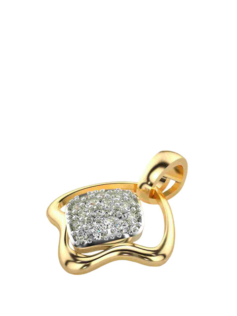 VALANOVA Women 14 Kt Yellow Gold Lab Grown Diamond Pendant - Image 3