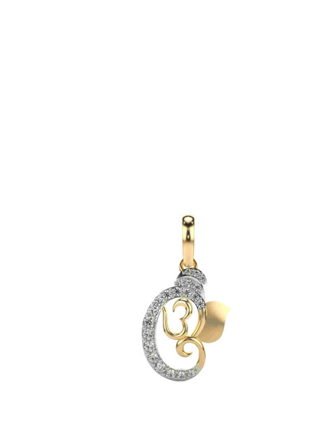 VALANOVA Women 14 Kt Gold Lab Grown Regular Pendant