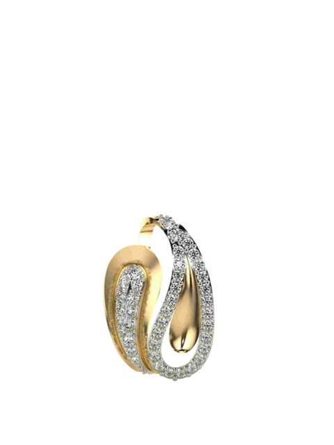 VALANOVA 18K Yellow Gold Plated 0.33 Ct Lab Grown Diamond Pendant