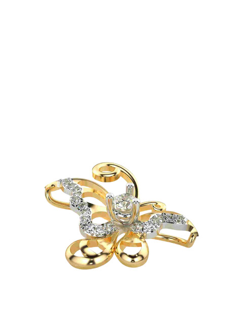 VALANOVA Women 14 Kt Yellow Gold Lab Grown Diamond Pendant - Image 3