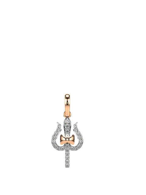 VALANOVA Women 14 Kt Rose Gold Lab Grown Diamond Pendant