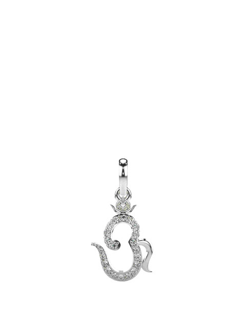 VALANOVA 14K White Gold Plated 0.21Ct Lab Grown Diamond Pendant